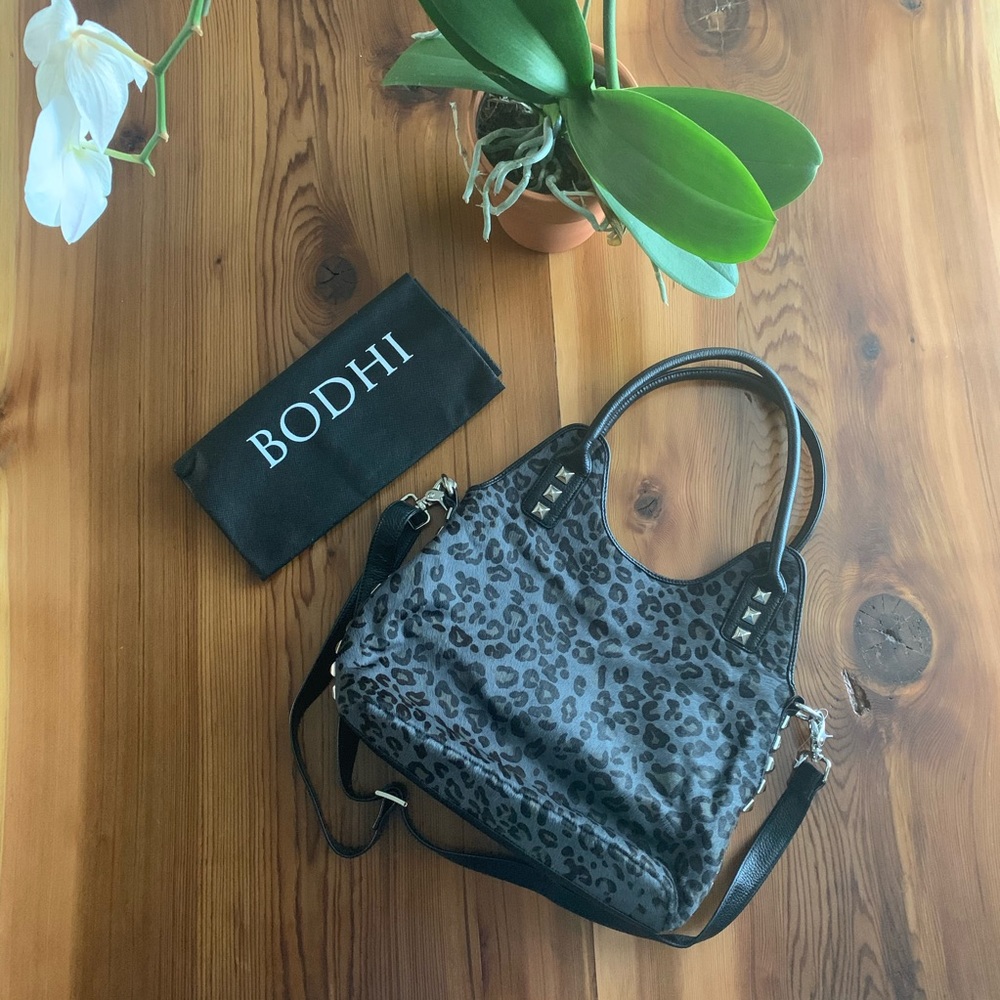 Bodhi Calf Hair Satchel Crossbody Bag